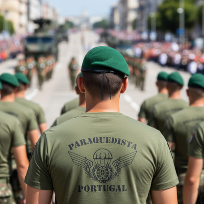 Tshirt estampada Paraquedista - Brevet