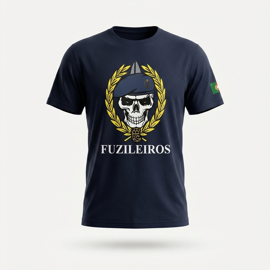T-shirt estampada Fuzileiro - 220g