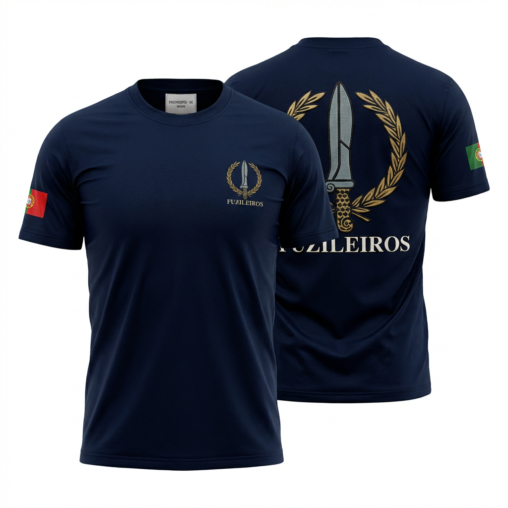 T-shirt estampada Fuzileiro - 220g