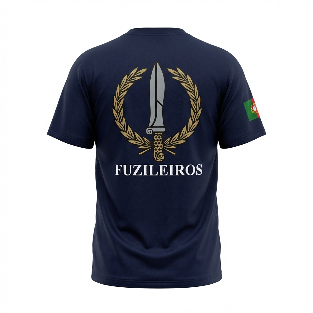 T-shirt estampada Fuzileiro - 220g