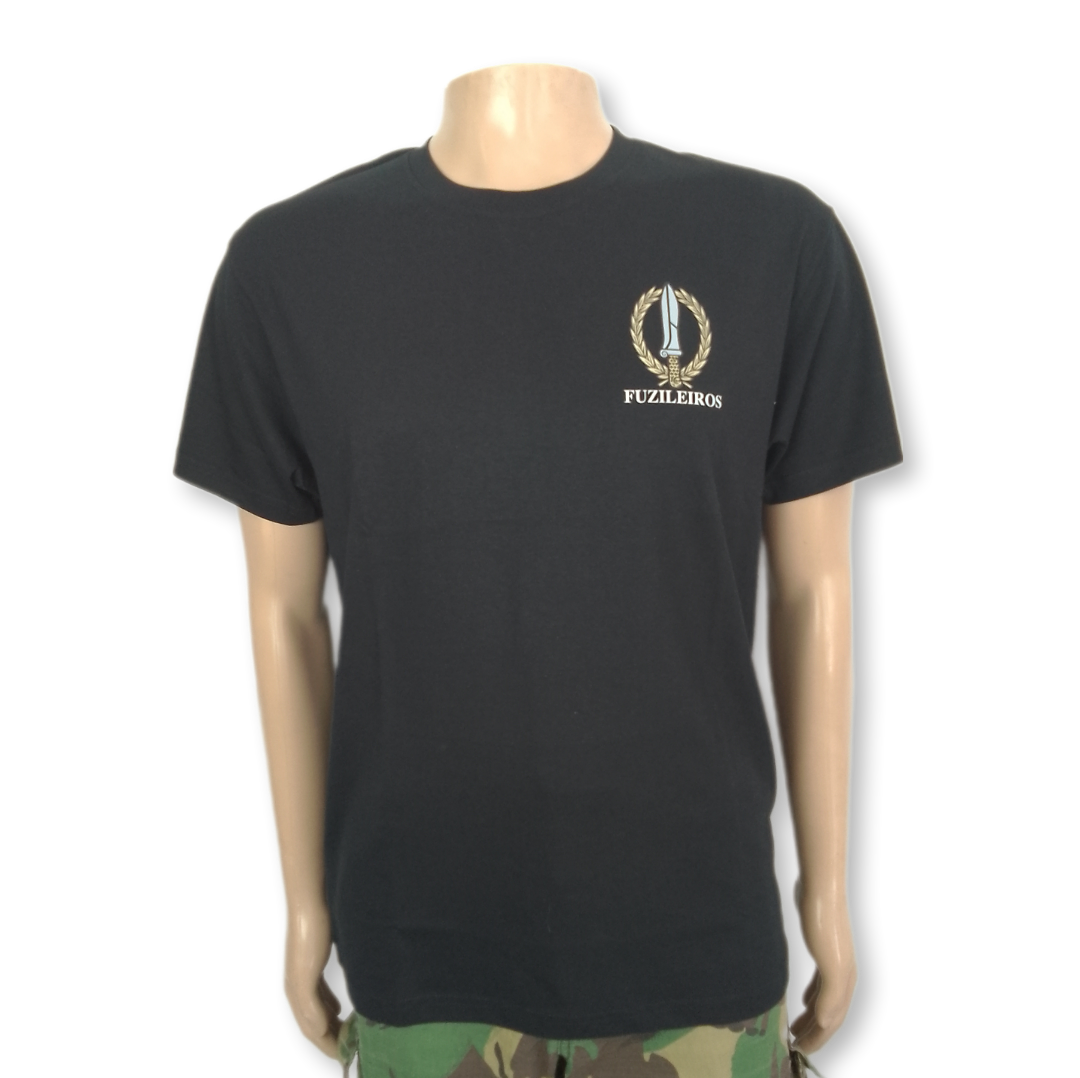 Tshirt Fuzileiro estampada Cracha curso "FUZILEIROS"
