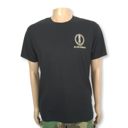 Tshirt Fuzileiro estampada Cracha curso "FUZILEIROS"