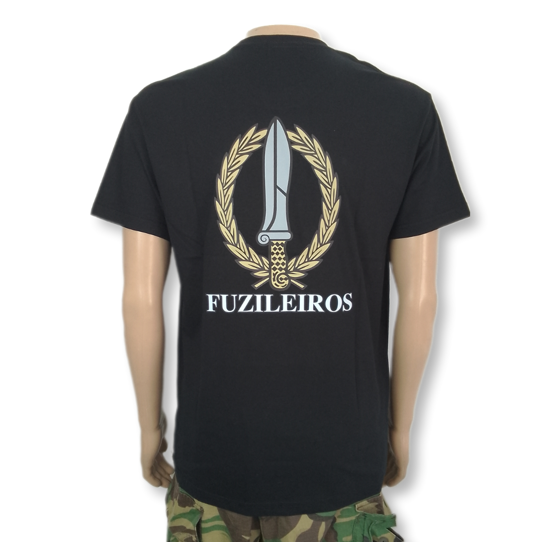 Tshirt Fuzileiro estampada Cracha curso "FUZILEIROS"