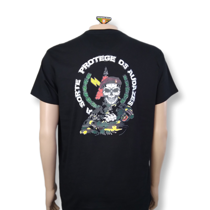 Commandos T-shirt - "Luck Protects the Bold"