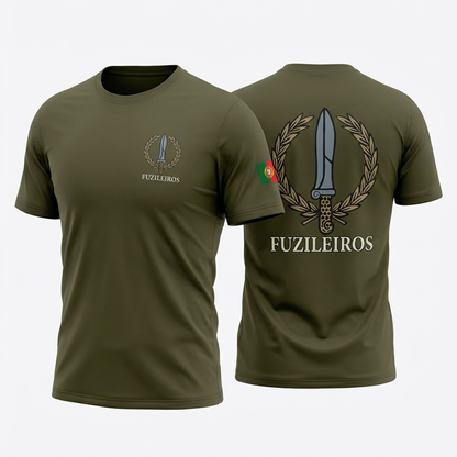 T-shirt estampada Fuzileiro - 220g