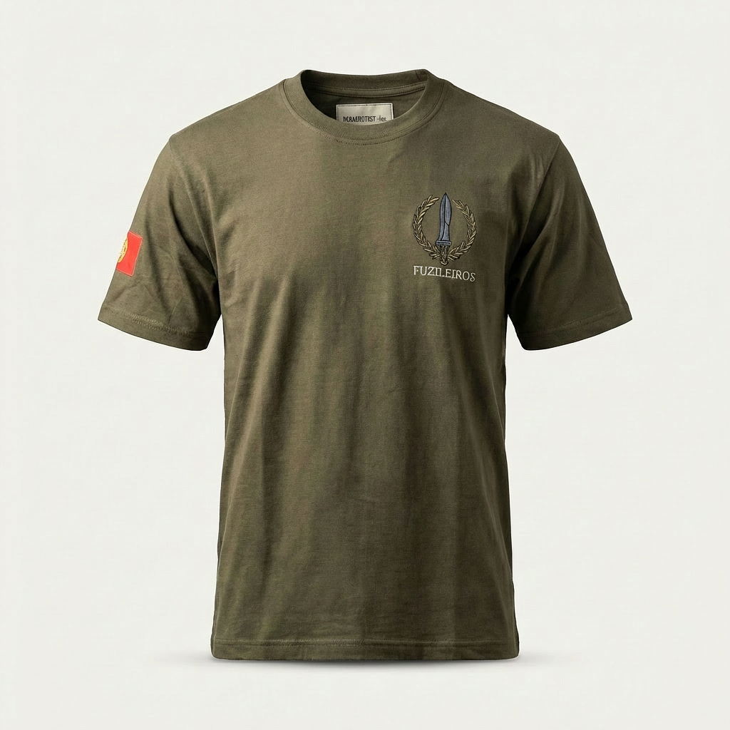 T-shirt estampada Fuzileiro - 220g