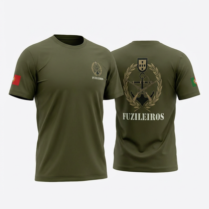 T-shirt estampada Fuzileiro - 220g