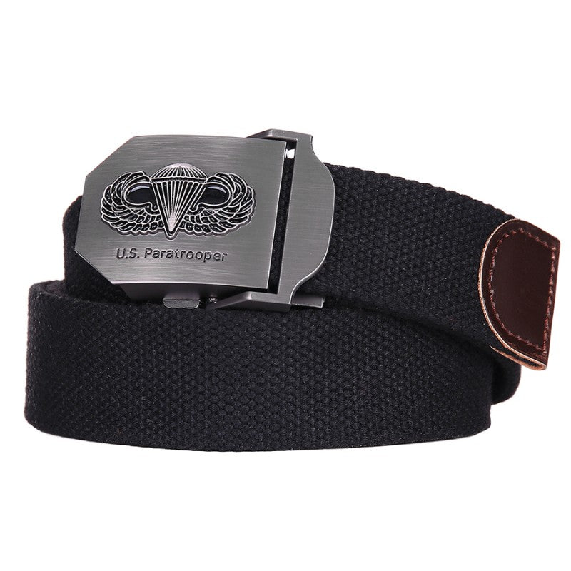 US Paratrooper Leather Trim Belt